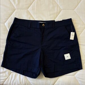 NWT Sz 14 Old Navy Dark Blue Chino Women’s Shorts 5" inseam